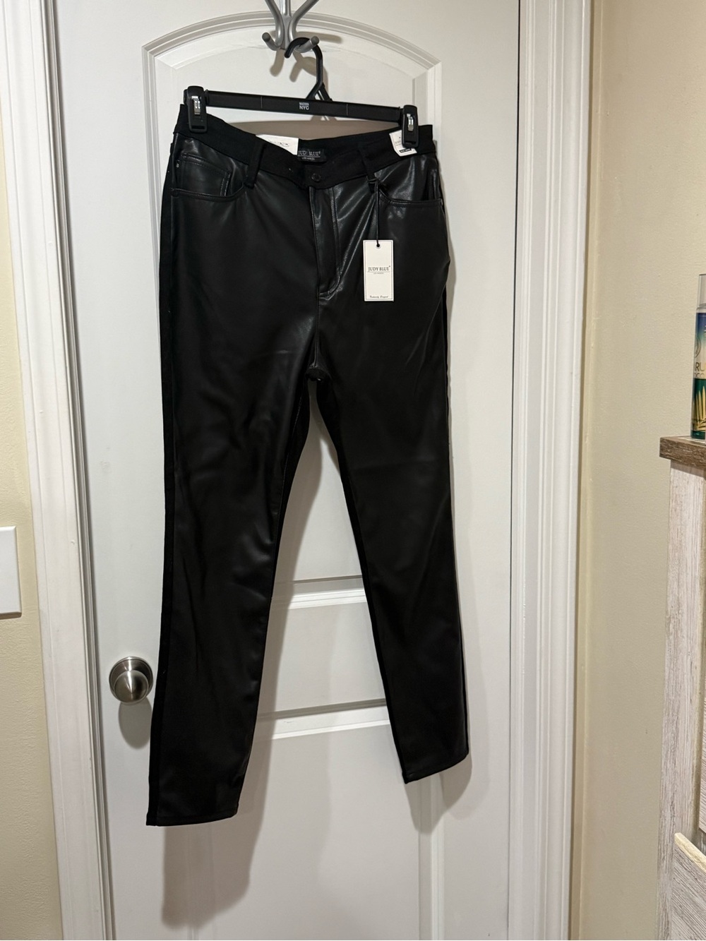 Judy Blue Black Faux Leather Pants